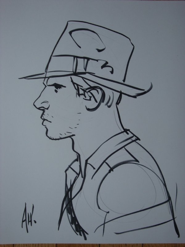 Adam Hughes Indiana Jones In Ryan Walters S Adam Hughes Comic Art Gallery Room